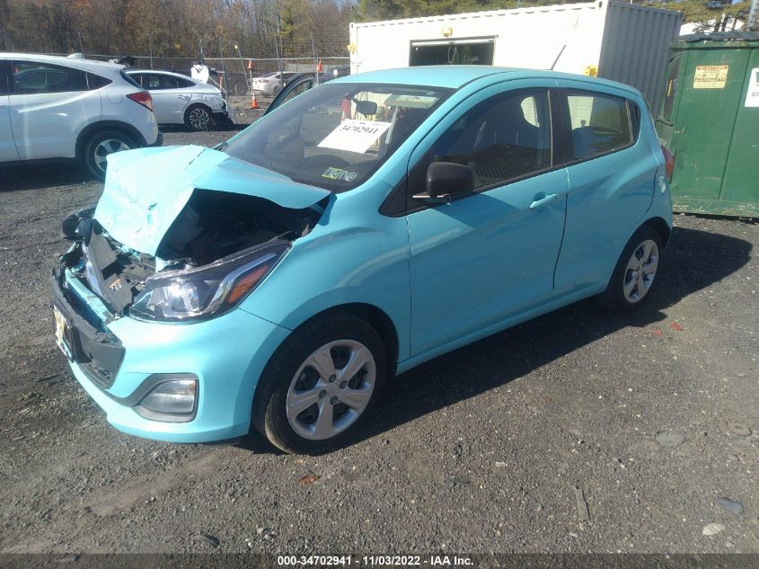 2021 CHEVROLET SPARK LS VIN: KL8CB6SA2MC703161