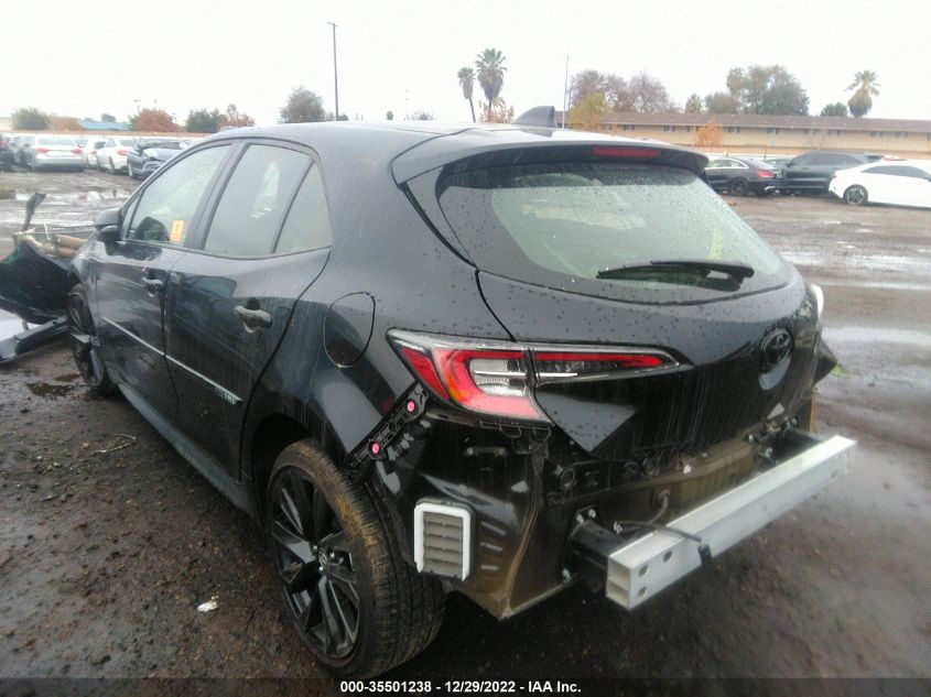2022 TOYOTA COROLLA HATCHBACK SE/NIGHTSHADE/XSE VIN: JTND4MBE7N3169973