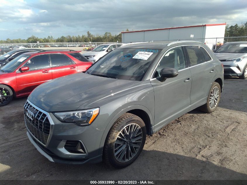 2022 AUDI Q3 PREMIUM VIN: WA1AUCF3XN1110416