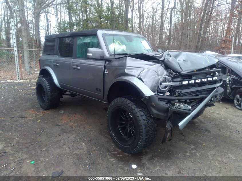 2022 FORD BRONCO BASE/BIG BEND VIN: 1FMEE5BP6NLA85295