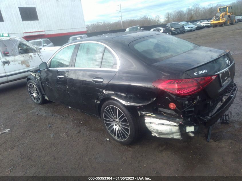 2022 MERCEDES-BENZ C-CLASS C 300 VIN: W1KAF4HB8NR055014