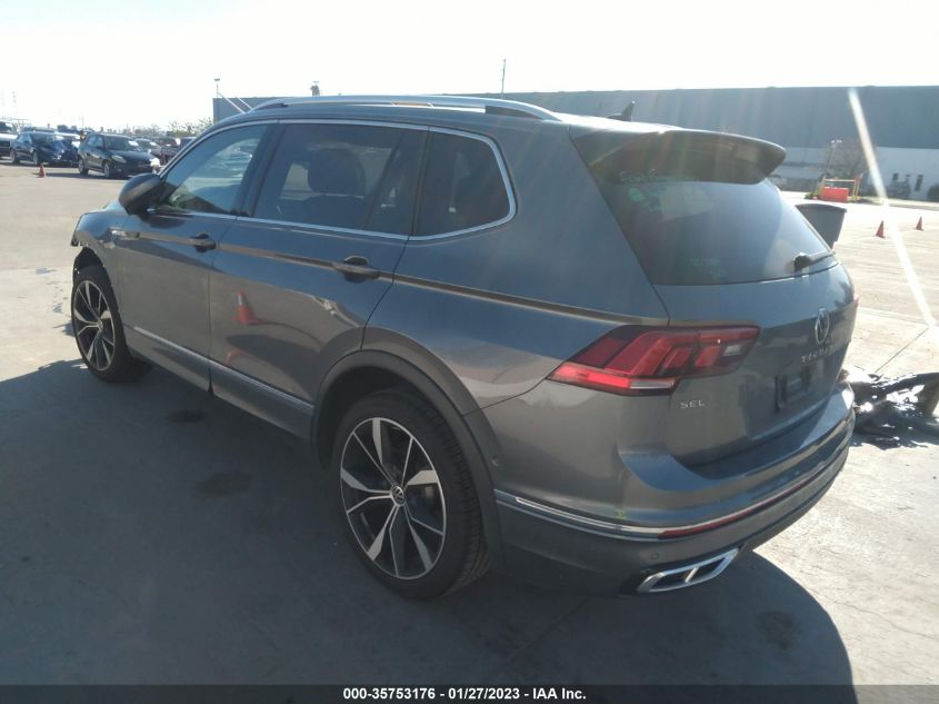 2022 VOLKSWAGEN TIGUAN SEL R-LINE VIN: 3VV4B7AX9NM023251