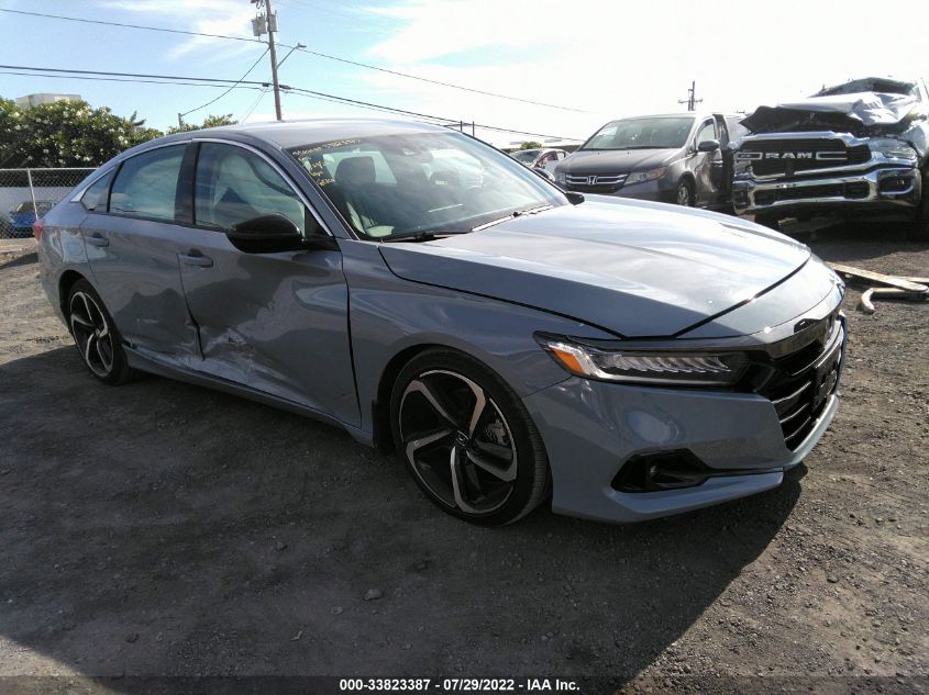 2021 HONDA ACCORD SEDAN SPORT SE VIN: 1HGCV1F47MA093048