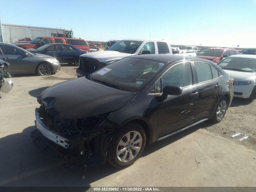 2022 TOYOTA COROLLA LE VIN: JTDEPMAE7NJ199777