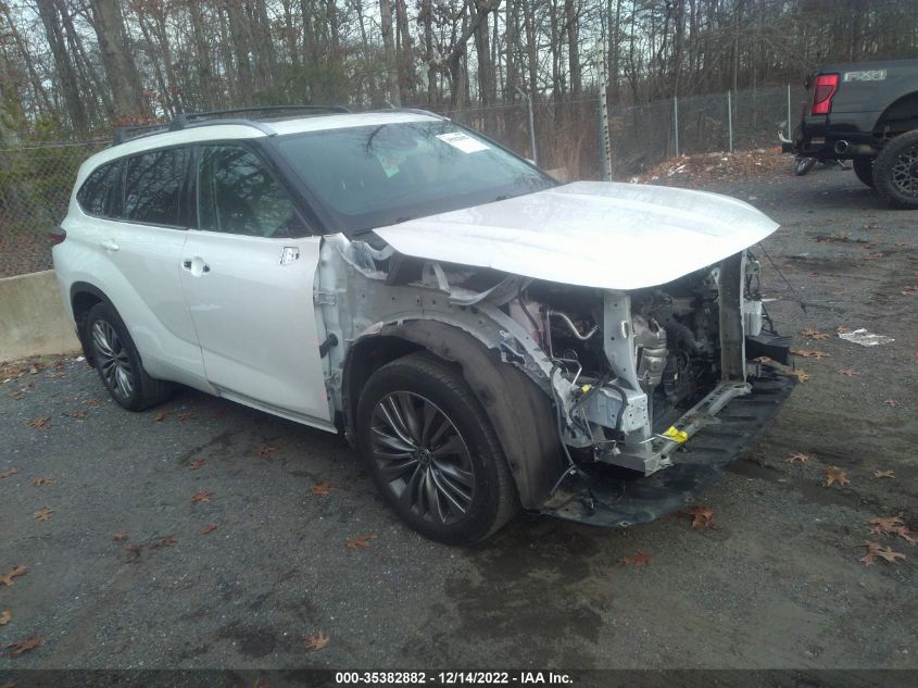 2020 TOYOTA HIGHLANDER PLATINUM VIN: 5TDFZRBH5LS007521
