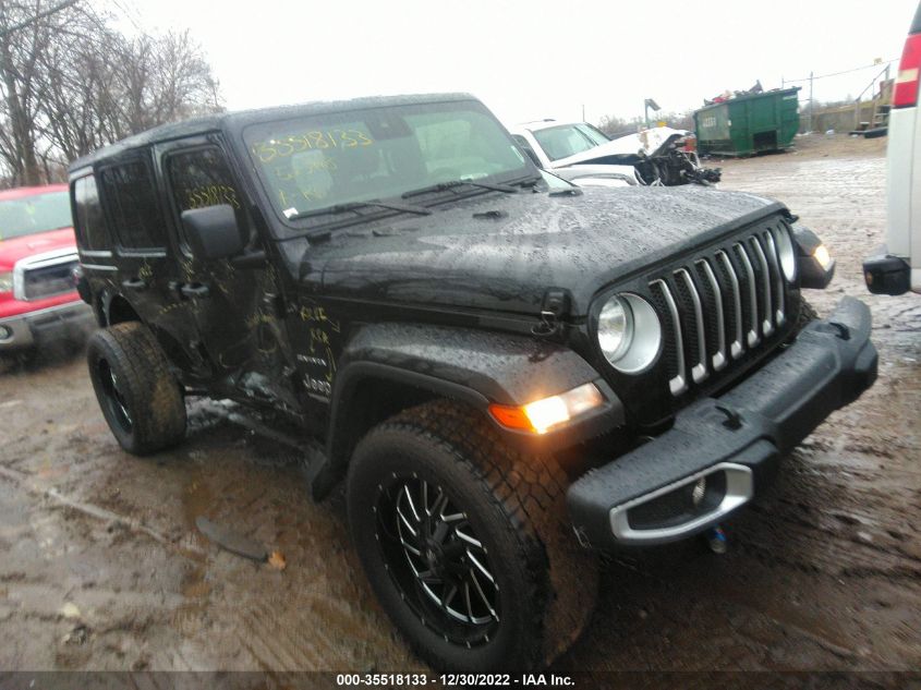 2021 JEEP WRANGLER UNLIMITED SAHARA VIN: 1C4HJXEN7MW523998