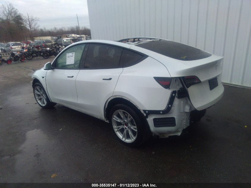 2021 TESLA MODEL Y LONG RANGE VIN: 5YJYGDEE5MF260802