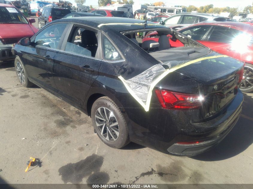 2022 VOLKSWAGEN JETTA S VIN: 3VWCM7BUXNM018999