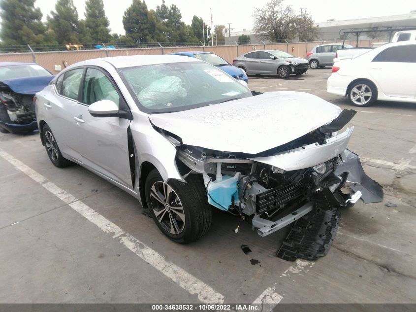 2022 NISSAN SENTRA SV VIN: 3N1AB8CV9NY287584