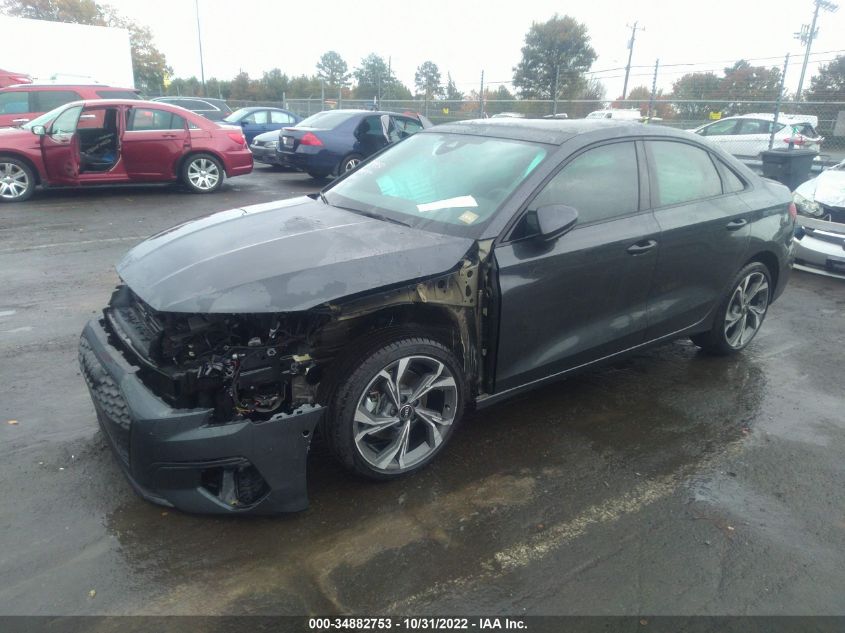 2022 AUDI A3 SEDAN PREMIUM PLUS VIN: WAUHUDGY7NA103151