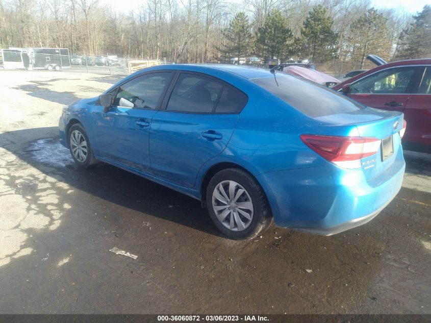 2022 SUBARU IMPREZA VIN: 4S3GKAB68N3608497