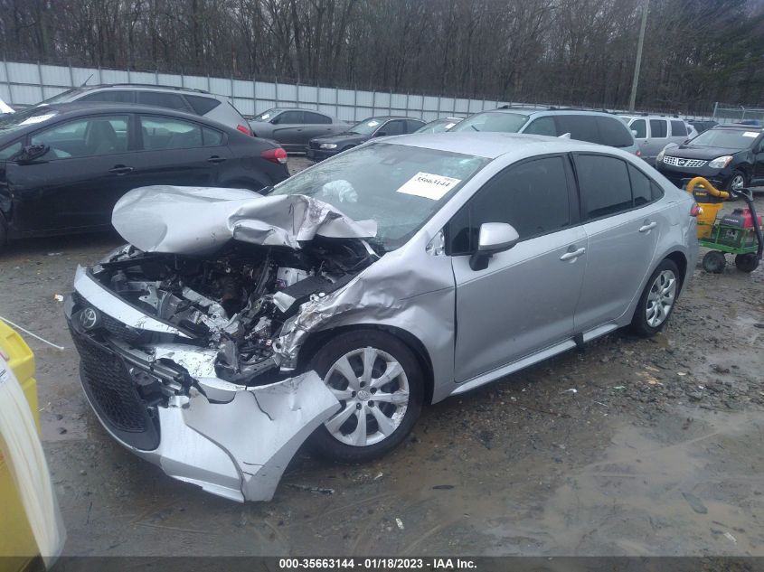 2022 TOYOTA COROLLA LE VIN: JTDEPMAE6N3014879