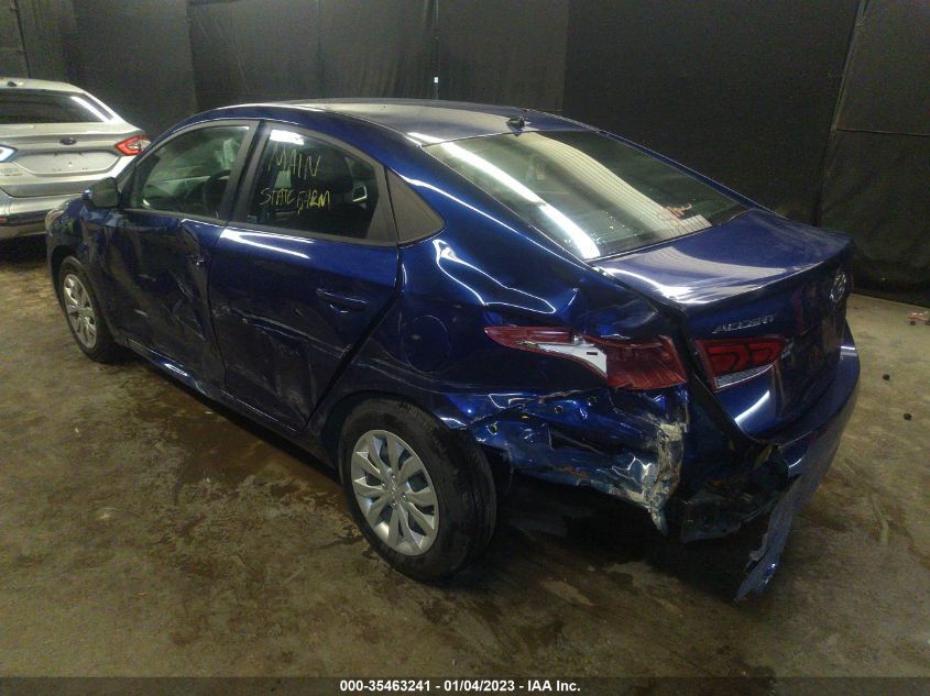 2022 HYUNDAI ACCENT SE VIN: 3KPC24A67NE183655