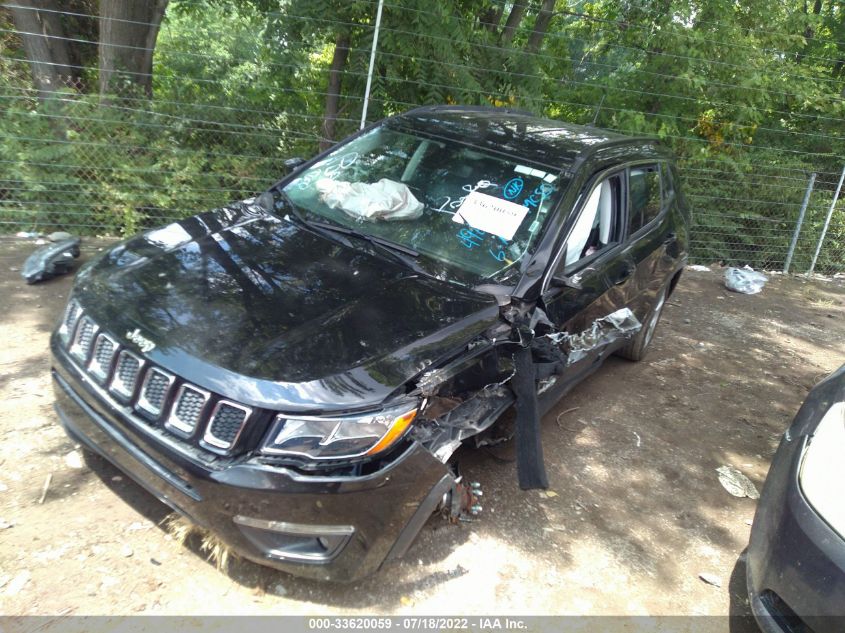 2020 JEEP COMPASS LATITUDE VIN: 3C4NJCBB3LT123401