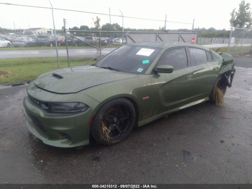 2021 DODGE CHARGER SCAT PACK VIN: 2C3CDXGJ4MH500421