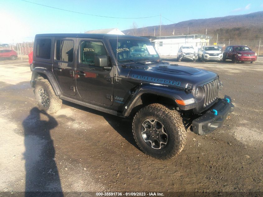 2022 JEEP WRANGLER 4XE UNLIMITED RUBICON VIN: 1C4JJXR66NW190571