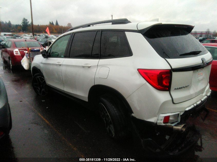 2022 HONDA PASSPORT ELITE VIN: 5FNYF8H09NB011687