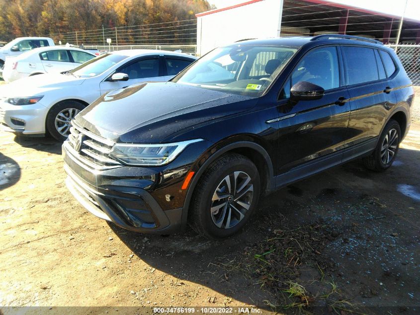 2022 VOLKSWAGEN TIGUAN S VIN: 3VV0B7AX1NM139462