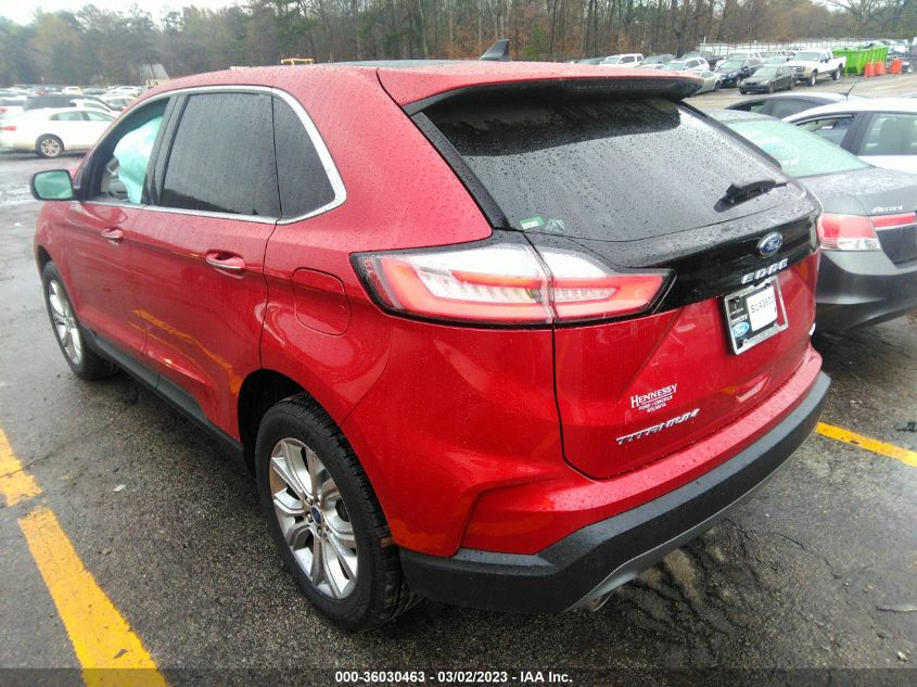 2022 FORD EDGE TITANIUM VIN: 2FMPK4K92NBA78731