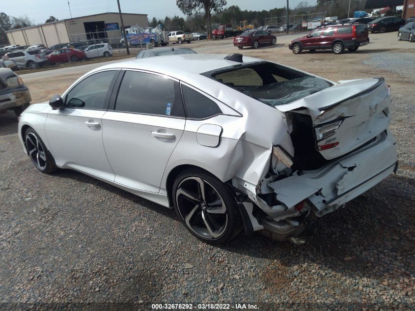 2021 HONDA ACCORD SEDAN SPORT VIN: 1HGCV1F34MA105793