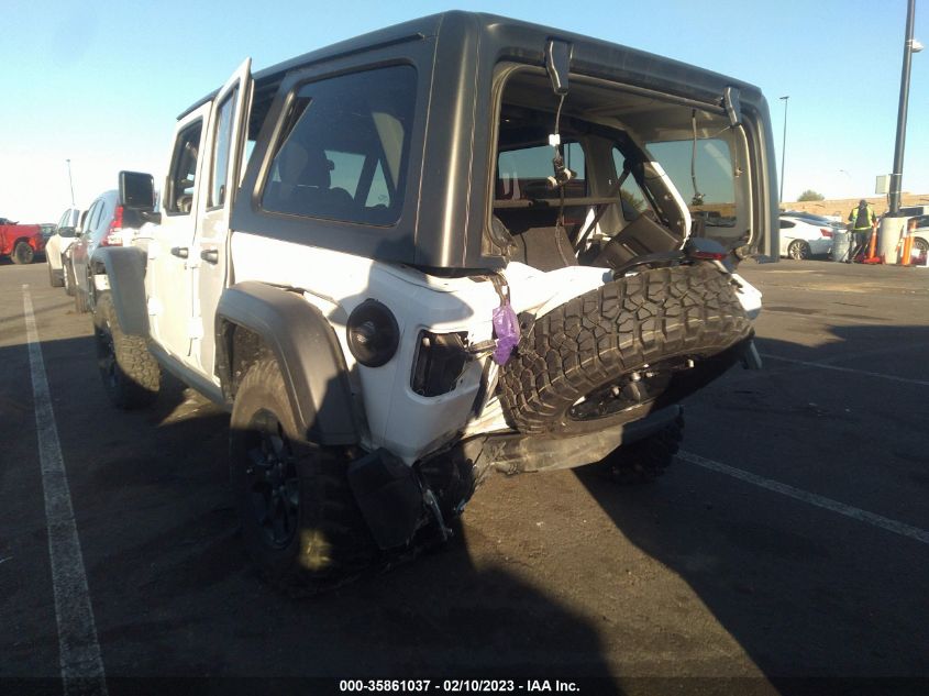 2022 JEEP WRANGLER UNLIMITED WILLYS SPORT VIN: 1C4HJXDG6NW234860