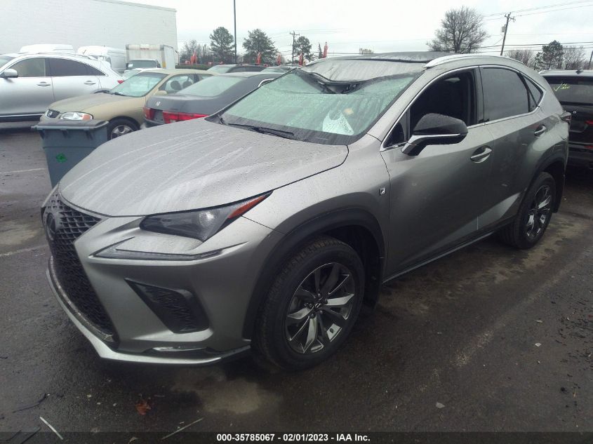 2021 LEXUS NX NX 300 F SPORT VIN: JTJSARBZ5M2193632