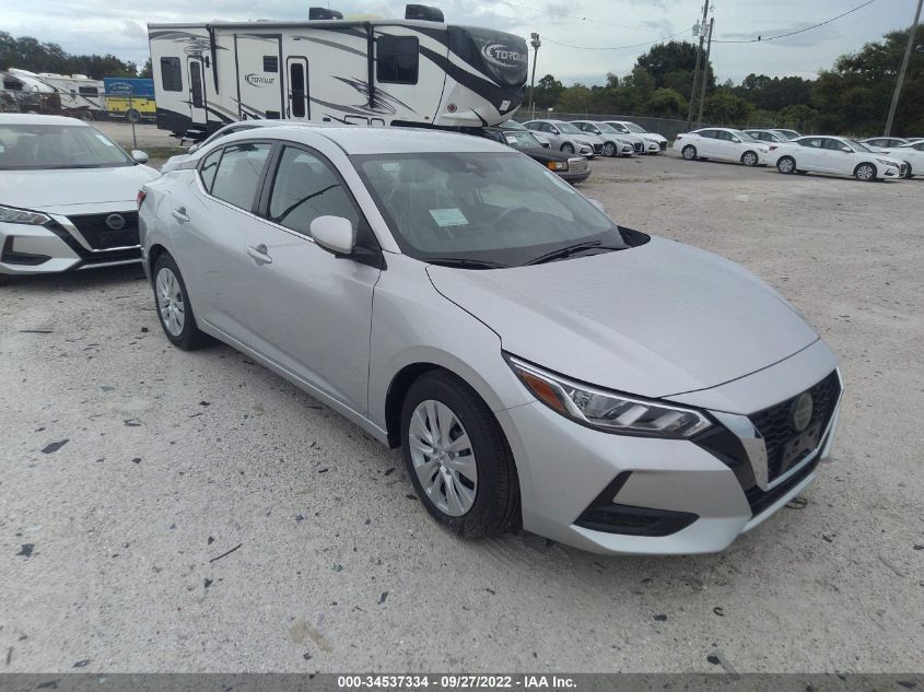 2022 NISSAN SENTRA S VIN: 3N1AB8BV3NY293088