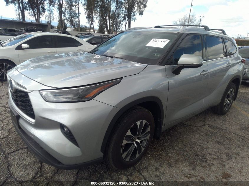 2022 TOYOTA HIGHLANDER HYBRID VIN: 5TDGARAH3NS514630
