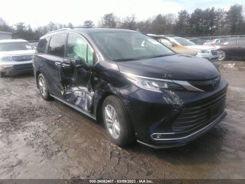 2022 TOYOTA SIENNA LIMITED VIN: 5TDZSKFC2NS072904