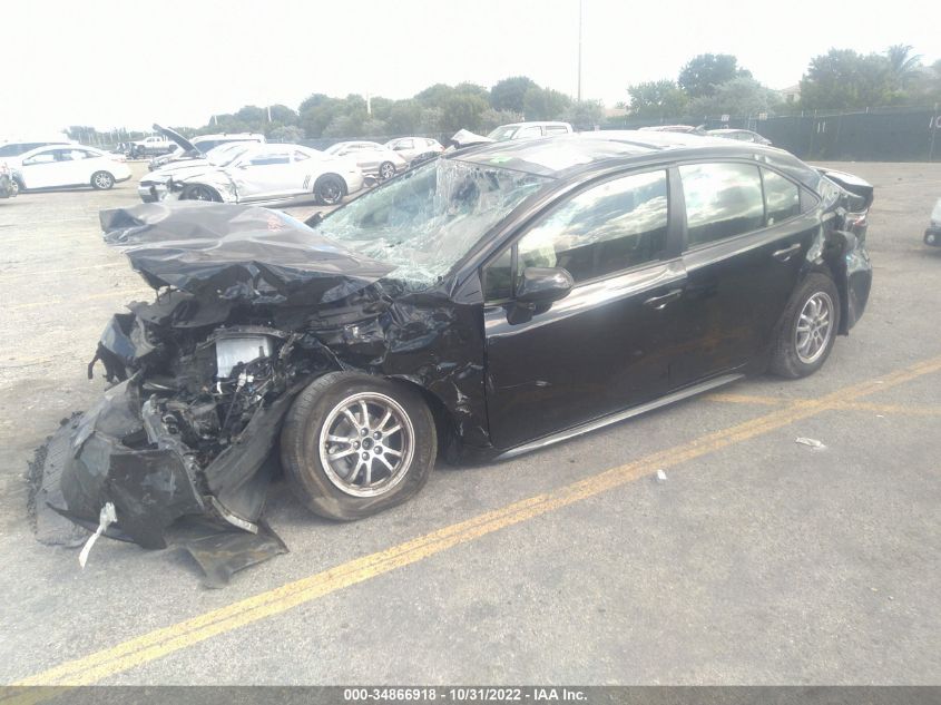 2022 TOYOTA COROLLA HYBRID LE VIN: JTDEAMDE8NJ041655