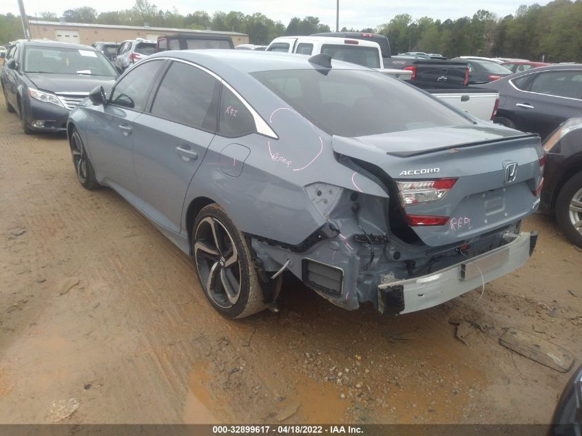 2021 HONDA ACCORD SEDAN SPORT SE VIN: 1HGCV1F42MA096441