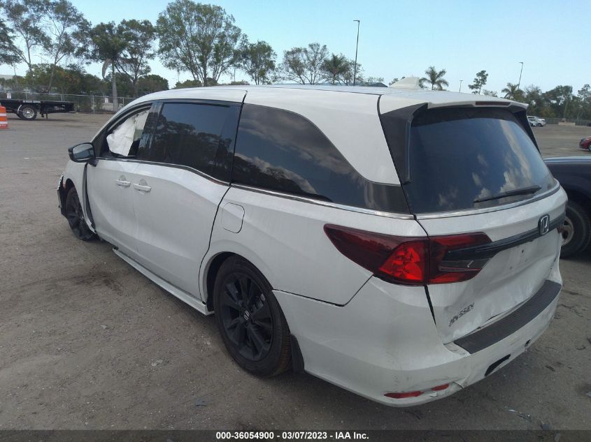 2023 HONDA ODYSSEY SPORT VIN: 5FNRL6H76PB021711