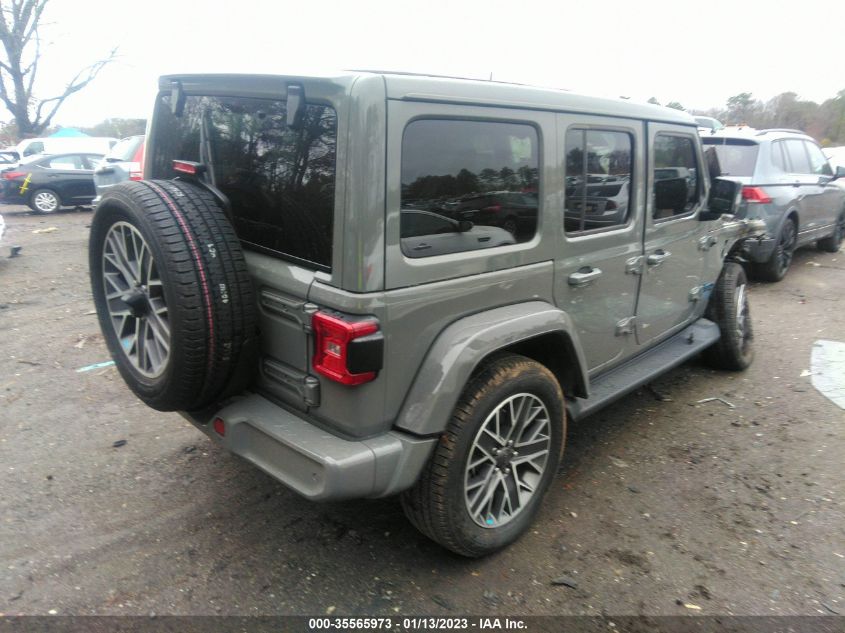 2022 JEEP WRANGLER 4XE UNLIMITED SAHARA HIGH VIN: 1C4JJXP62NW221026
