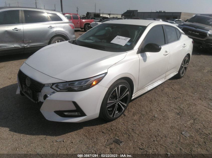 2022 NISSAN SENTRA SR VIN: 3N1AB8DV4NY268388