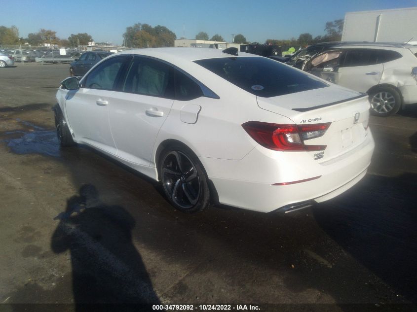 2021 HONDA ACCORD SEDAN SPORT VIN: 1HGCV1F30MA115124