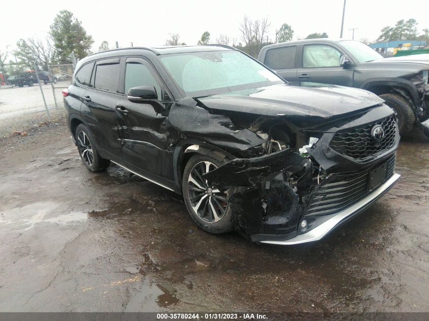 2021 TOYOTA HIGHLANDER XSE VIN: 5TDLZRBH8MS120464