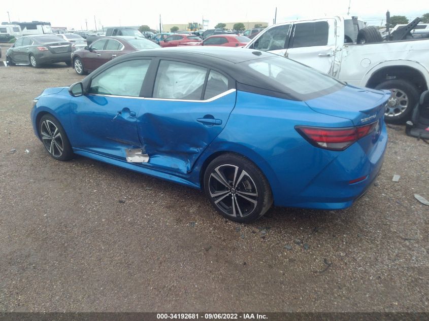 2021 NISSAN SENTRA SR VIN: 3N1AB8DV4MY327759