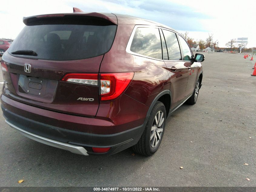 2020 HONDA PILOT EX VIN: 5FNYF6H34LB053146