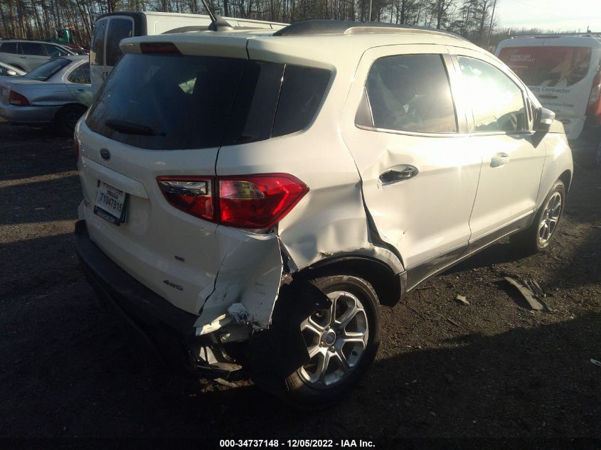 2022 FORD ECOSPORT SE VIN: MAJ6S3GL7NC463710