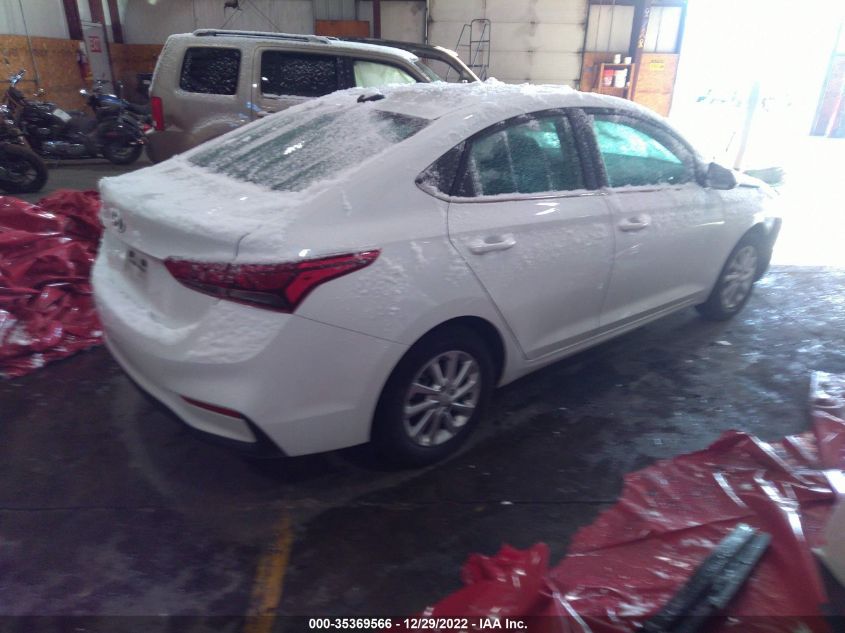 2022 HYUNDAI ACCENT SEL VIN: 3KPC24A66NE158309