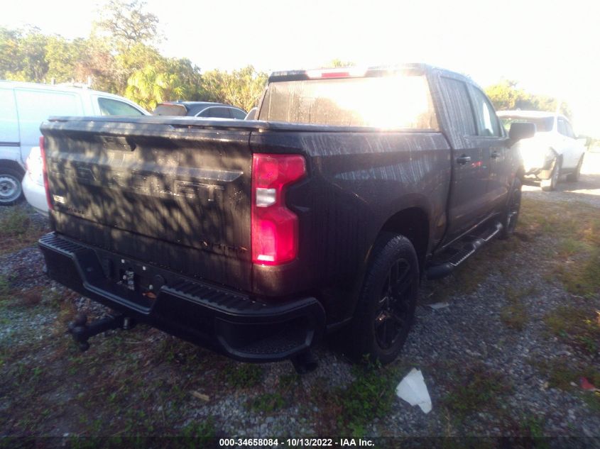 2021 CHEVROLET SILVERADO 1500 CUSTOM VIN: 1GCPWBEK0MZ423441