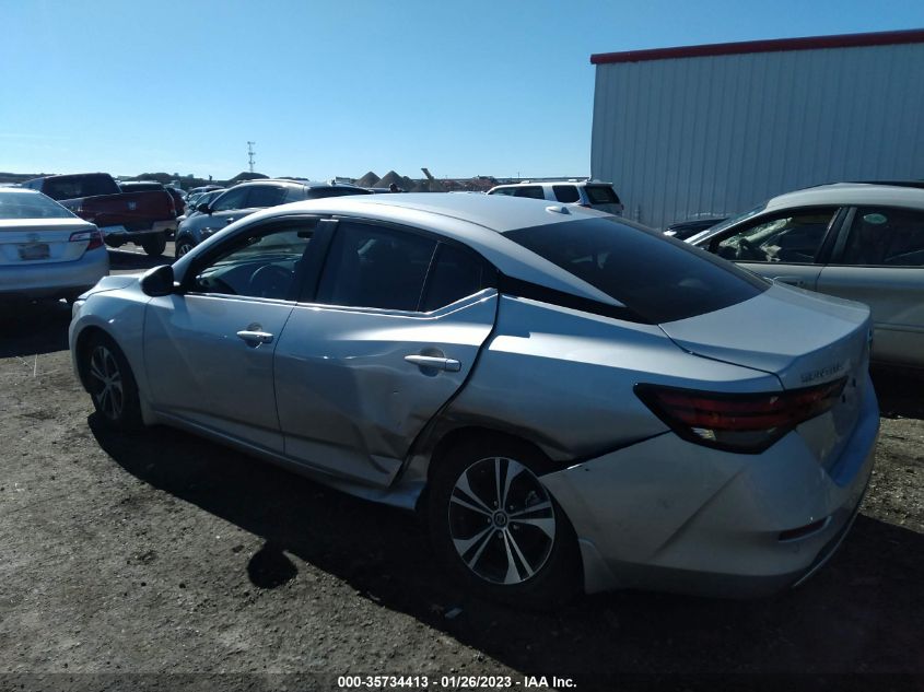 2022 NISSAN SENTRA SV VIN: 3N1AB8CV1NY297543