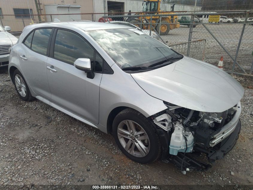 2022 TOYOTA COROLLA HATCHBACK SE/NIGHTSHADE/XSE VIN: JTND4MBEXN3172348