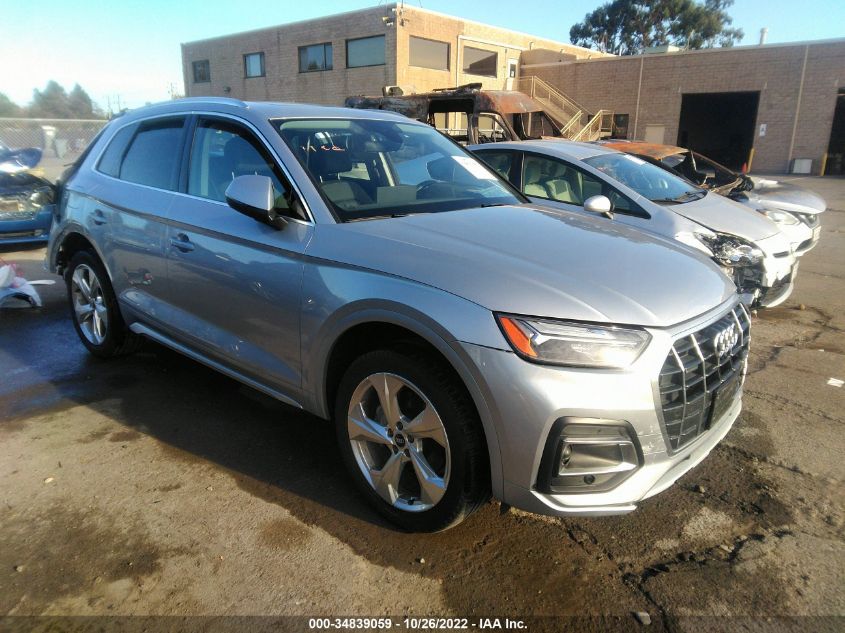 2021 AUDI Q5 PREMIUM PLUS VIN: WA1BAAFY3M2130187