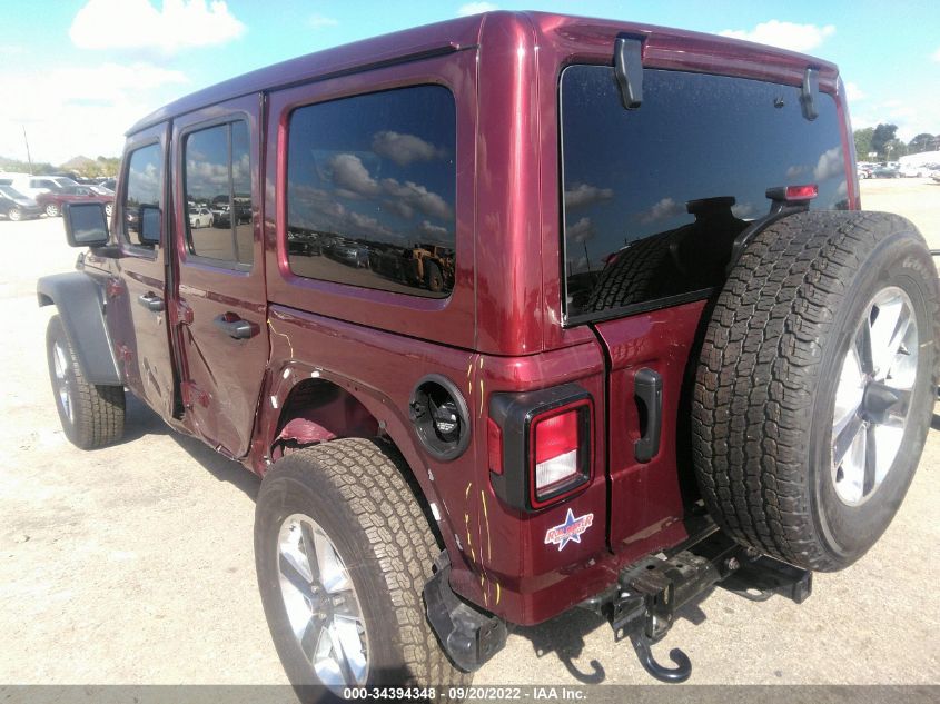 2022 JEEP WRANGLER UNLIMITED SPORT S VIN: 1C4HJXDG1NW119356