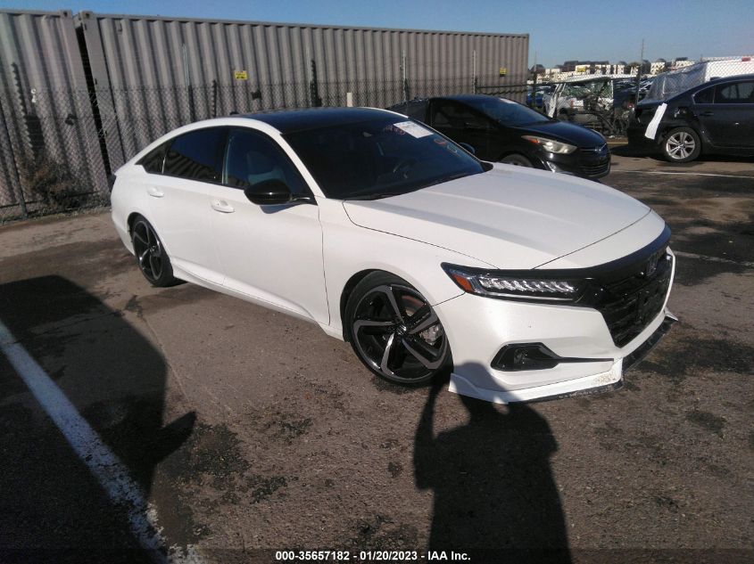 2021 HONDA ACCORD SEDAN SPORT VIN: 1HGCV2F37MA000722