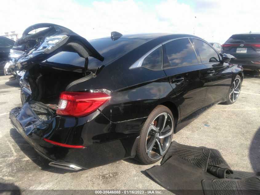 2021 HONDA ACCORD SEDAN SPORT VIN: 1HGCV2F33MA011104
