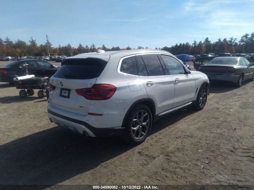 2021 BMW X3 XDRIVE30I VIN: 5UXTY5C09M9G01313