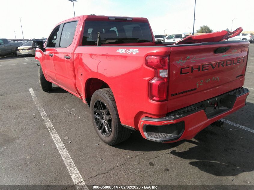 2022 CHEVROLET SILVERADO 1500 LTD CUSTOM VIN: 3GCPYBEK3NG198895