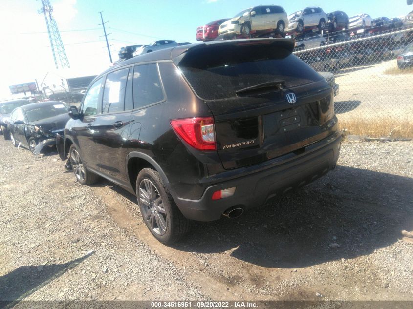 2021 HONDA PASSPORT EX-L VIN: 5FNYF8H58MB002618
